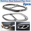 For Mercedes Benz A B C E GLC GLE Class W176 W246 W205 W213 AMG Car Styling Stainless Steel Exhaust Pipe Cover Trim