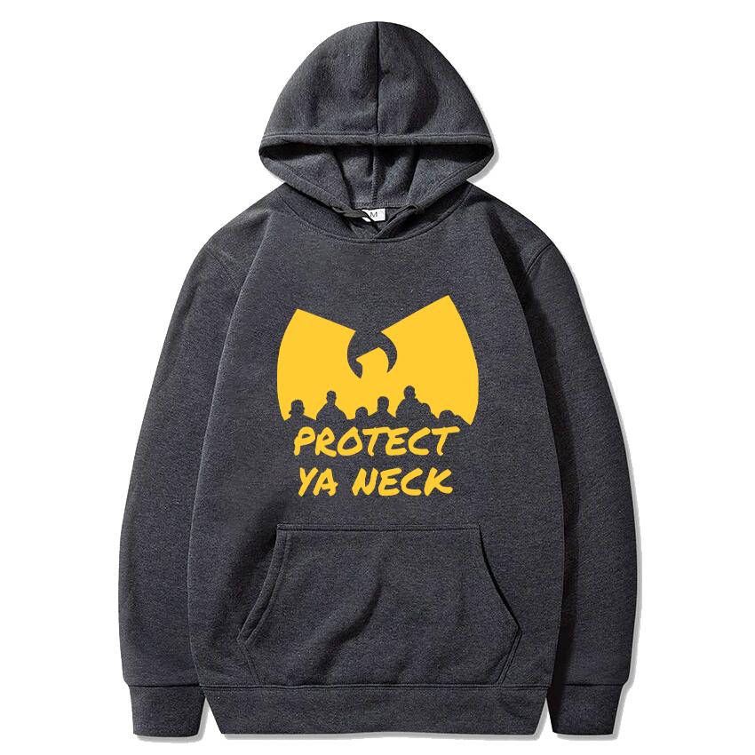 Anni '90 Wu Clan T-shirt Felpa con Cappuccio Grafica Uomo Donna hip hop Tuta in Pile Manica Lunga vintage streetwear Unisex Felpa con Cappuccio