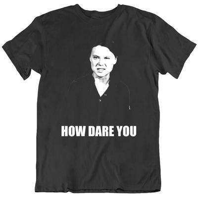 Camiseta Greta Thunberg Activista del Cambio Climático Cómo Te Atreves