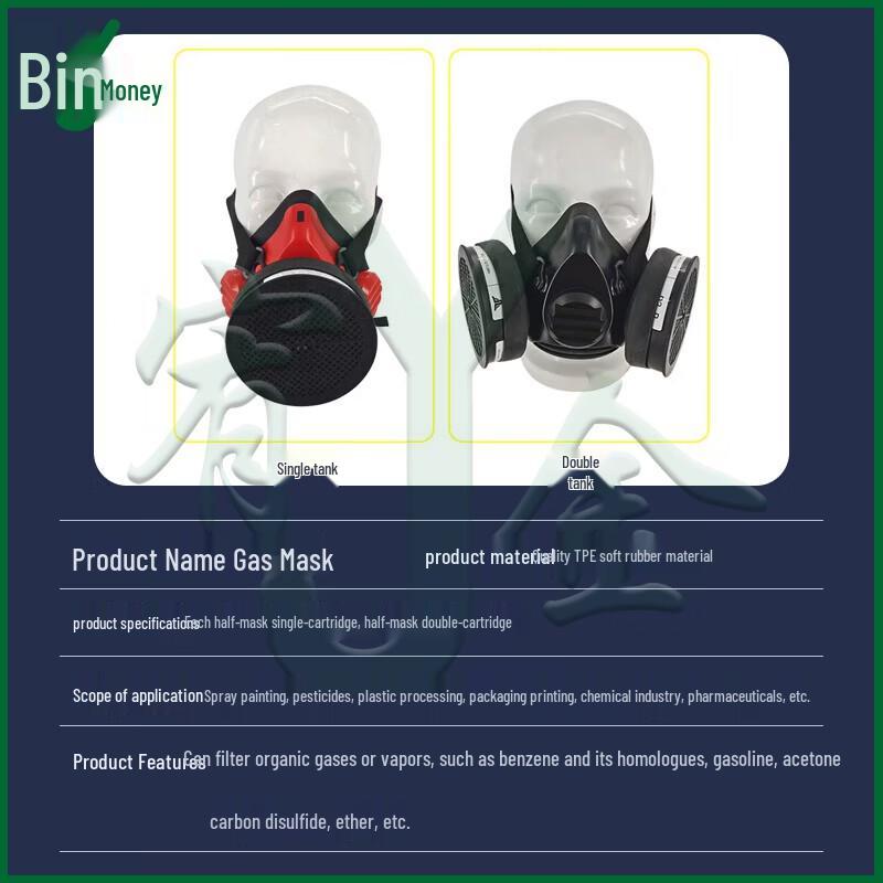 Youjin Multi-Purpose Half-Face Respirator Mask