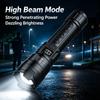 3/2/1PCs Strong Light Flashlight with Zoom Digital Display USB Type C Rechargeable Portable Camping and Hiking Emergency