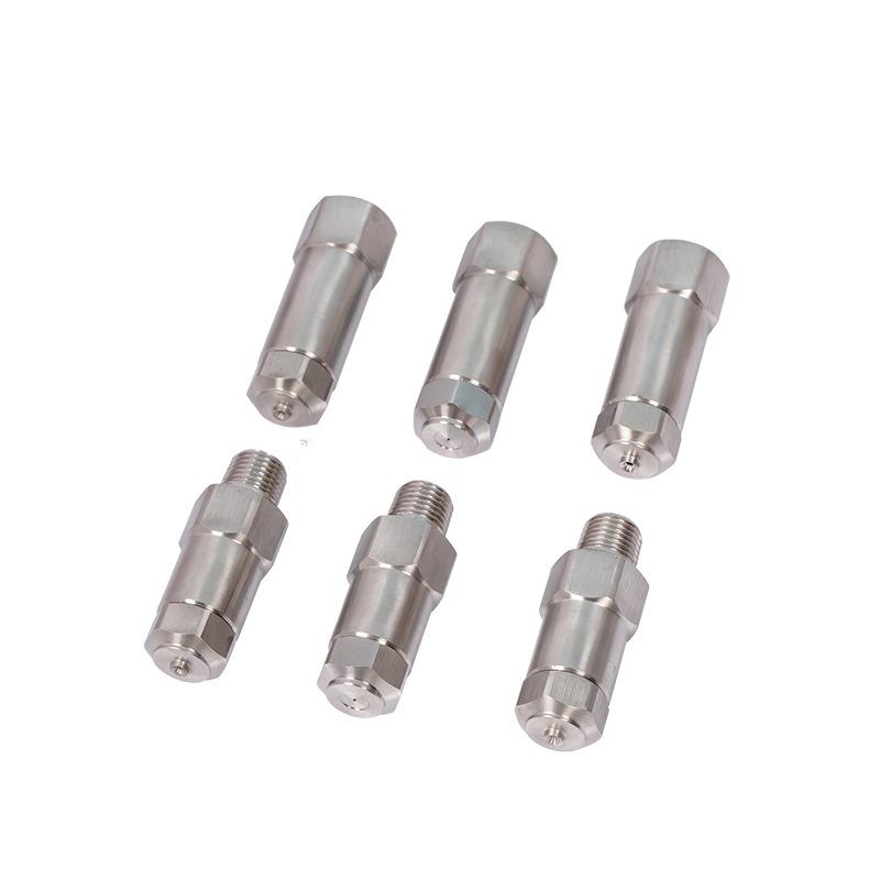 Stainless Steel Anti-Drip Fine Mist High-Pressure Nozzle for Humidification, Cooling, and Dust Removal.