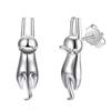 Korean Cute Kitten Stud Earrings for Women - Fashionable, Simple & Smooth Cat Jewelry