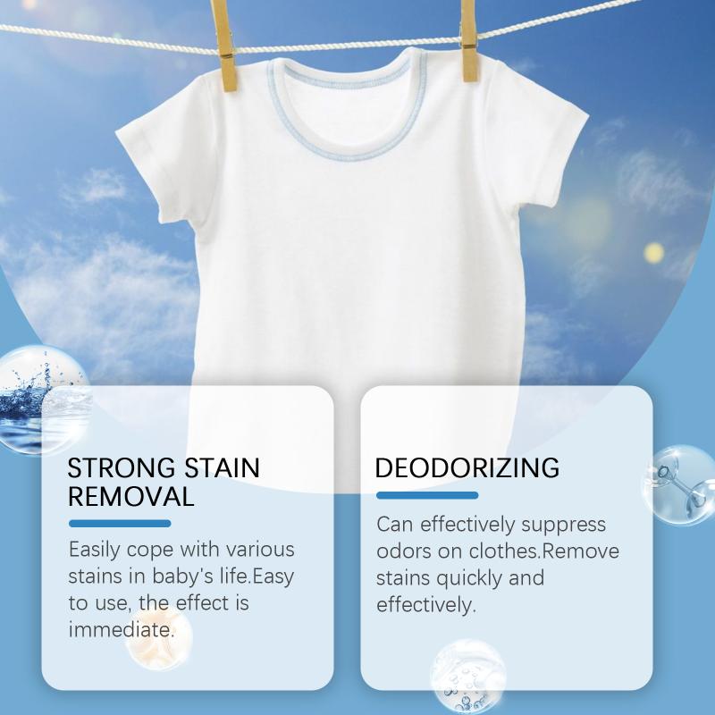 Rimozione delle Macchie Detersivo per Bucato per Bambini Delicato e Gentile Ipoallergenico per Vestiti del Bambino e Pelle Sensibile del Neonato