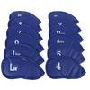 12PCS   Pattern PU Leather   Soft Convenient   Putter Cover Iron   Headcover Accessory During Outdoor Travel