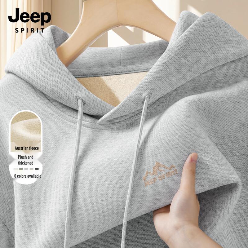 JEEP SPIRIT Men's Fleece-Lined Hoodie