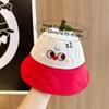 Sweet Quick-dry Korean Style Cap Shading Hat Embroidery Summer Sunhat Dinosaur Puppy Children's Bucket Hat Girls