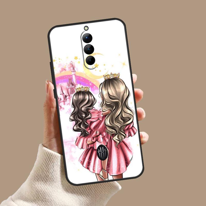 Super Mom Baby Girl Son Daughter Case For ZTE Nubia Red Magic 10S 9S 8S 8 9 10 11 Pro Plus 5G 6R 6 7 6S 7S Pro 10 Air Cover