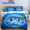 Rangers Football Club logoPatrón Ropa de Cama, Juego de Colcha Funda Nórdica Funda de Almohada Hogar Regalo de Cumpleaños (1 * funda nórdica + 2 * fundas de almohada, sin núcleo)
