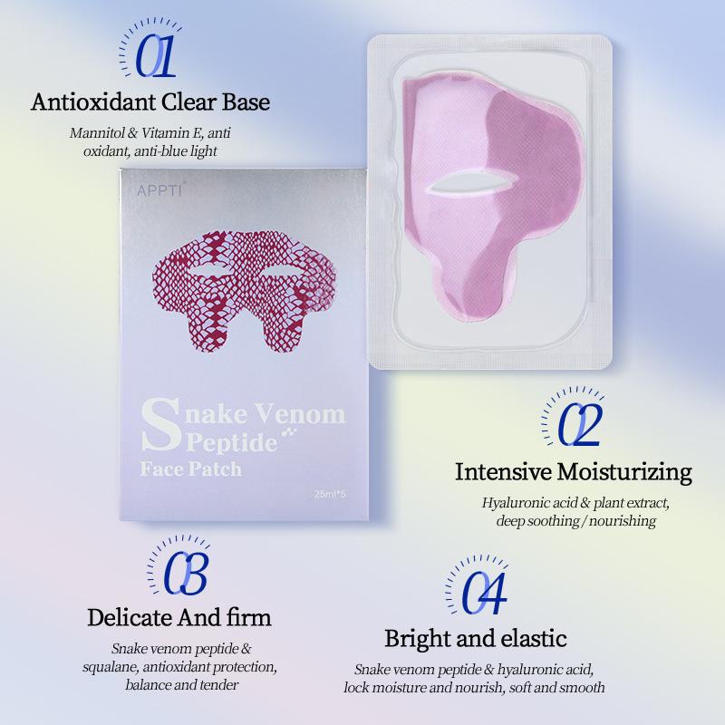Snake Venom Peptide Freeze Dry Eye Mask Facial Mask Moisturizing&Attenuating Eye Lines Eye Bags Raised Head Lines Dharma Lines Hydrogel Facial Mask