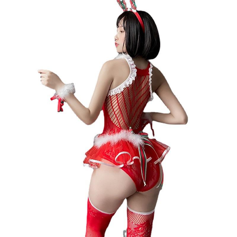 Sex Female Cosplay Christmas Princess Dress Uniform Seduction Sexy One-piece Netsuit Suit