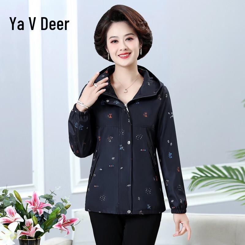 Yalu Women s Casual Hooded Spring Jacket 5XL