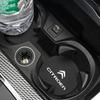 2PCS Citroen Emblem Badge Car Anti Slip Mat Coaster Water Cup Slot For Citroen C8 DS3 C6 C3 Vts C4 Saxo C4L C5 C2 C1 Xsara C3-XR
