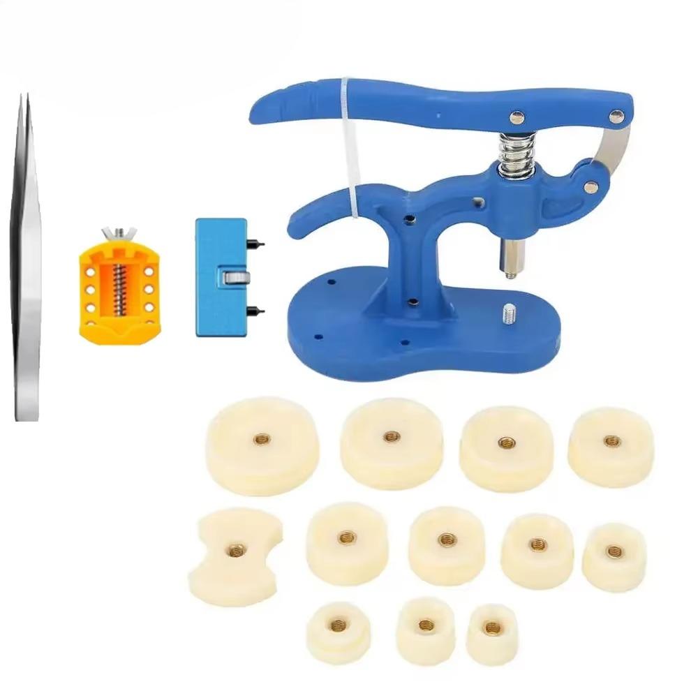 Watch Back Press Tool Set Nylon Prevent Slip Fitting Dies Nylon Watch Case Closer Watch Repair Tool Kit for Watchmaker 12pcs