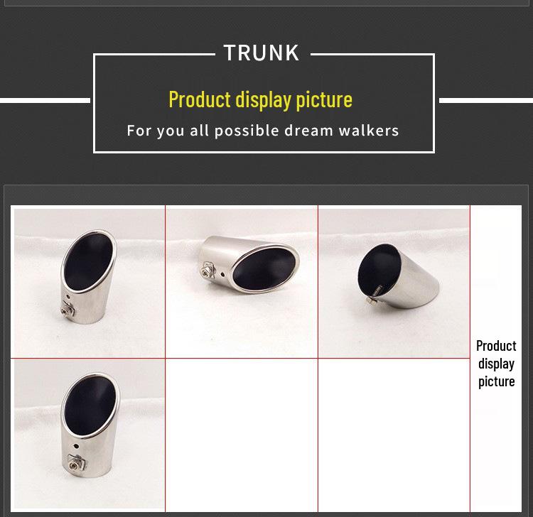 Stainless Steel Exhaust Tailpipe for Octavia 1.6 Jinbei