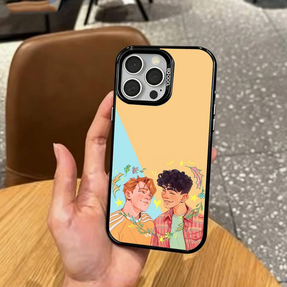 

W-Warm New H-Heartstopper Movie Phone Case For iPhone17,16,15,14,13,12,11 Plus,Pro Max Colored Silver Plated Inside Cover iPhone16