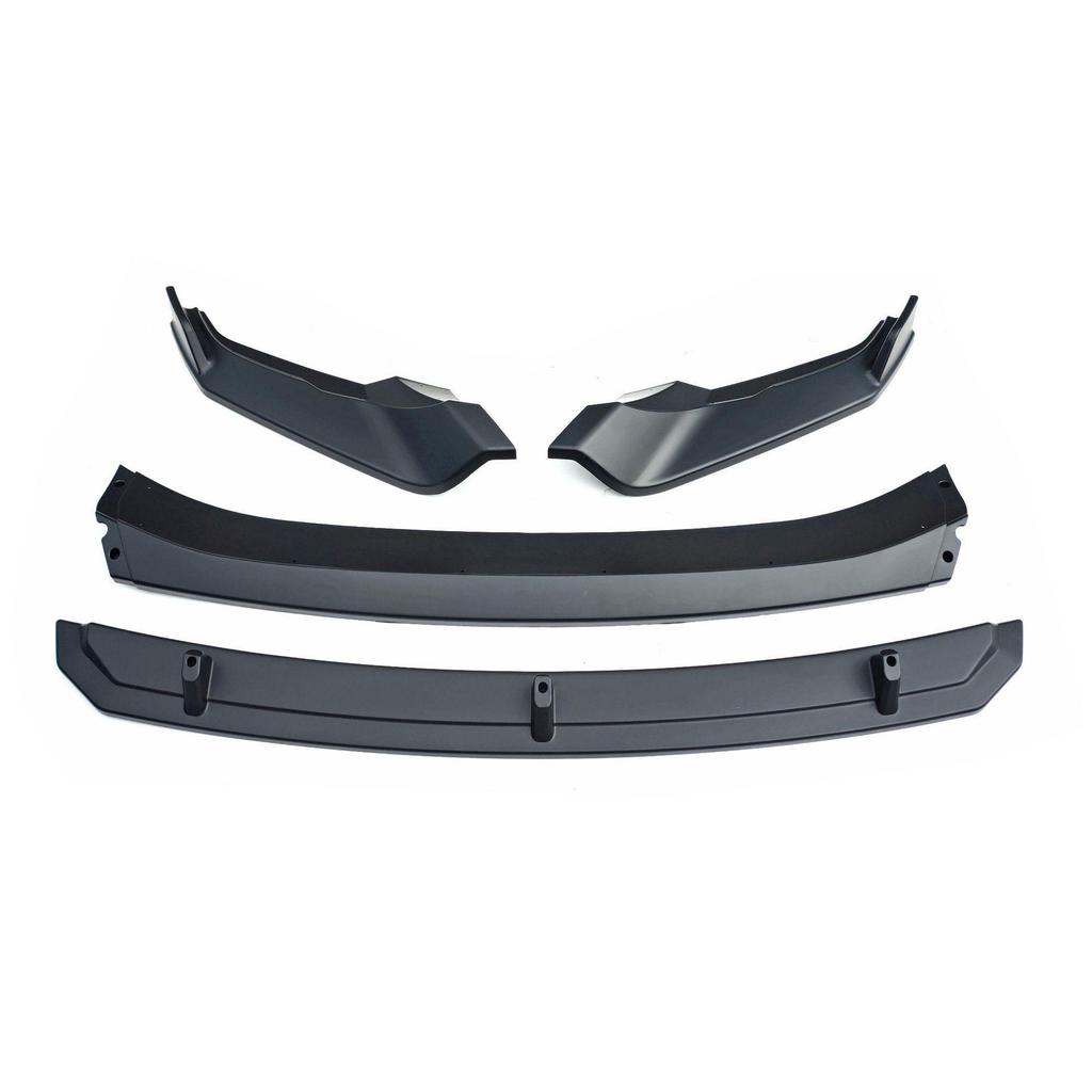 Enhancement Kit for 2022 Volkswagen Tiguan L: Front Splitter, Lip Spoiler, Rear Wing & Corner Protectors.