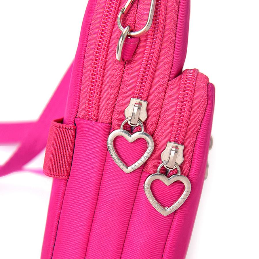 Three-layer Zipped Mobile Phone Bag, Crossbody Bag, Neck Strap Mobile Phone Wallet, Fashionable Wallet