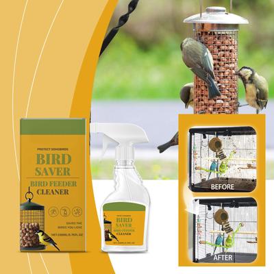Alimentadores de pássaros, casas de pássaros e limpadores de banheiras de pássaros são seguros para pássaros. Mantenha as casas e os comedouros dos pássaros limpos para manter os pássaros saudáveis e ativos. 200ML