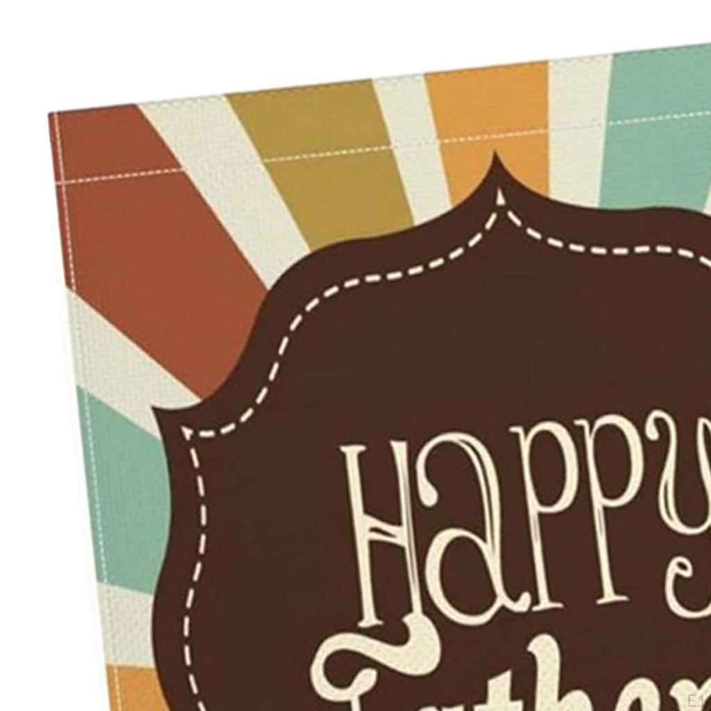 Happy Father's Day Garden Flag Double Sided Banner Show Dad How Much You Care Linen Porch Decor for