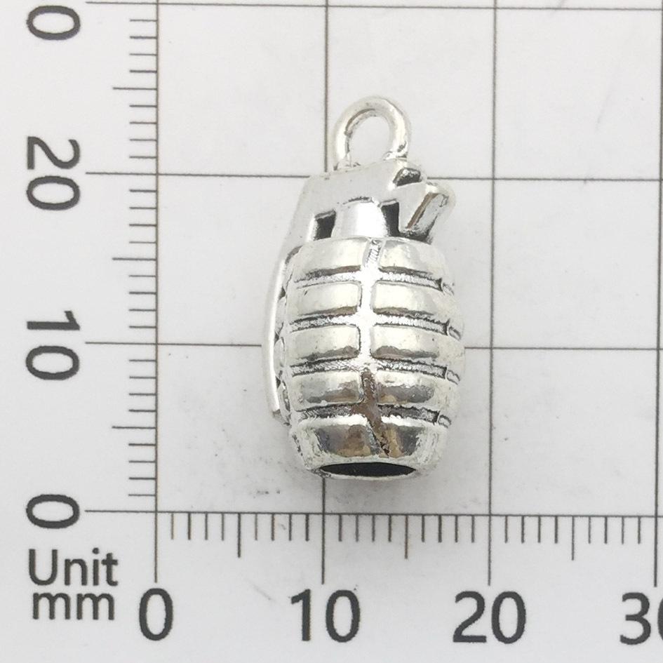 DIY Vintage Alloy Jewelry Accessories Ancient Silver Gun Weapon Bullet Necklace Bracelet Pendant Factory Direct Sales