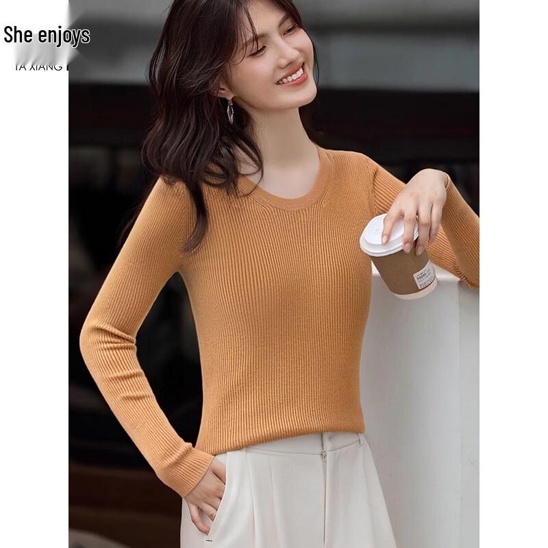 Women s Round Neck Knit Sweater M