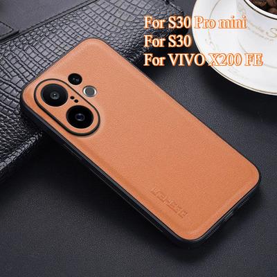 Cover Antiurto in Pelle PU Per Vivo X200 FE X200S X100 Pro mini Custodia Rigida Protettiva in Silicone Opaco Per VIVO S30 Pro mini Guscio