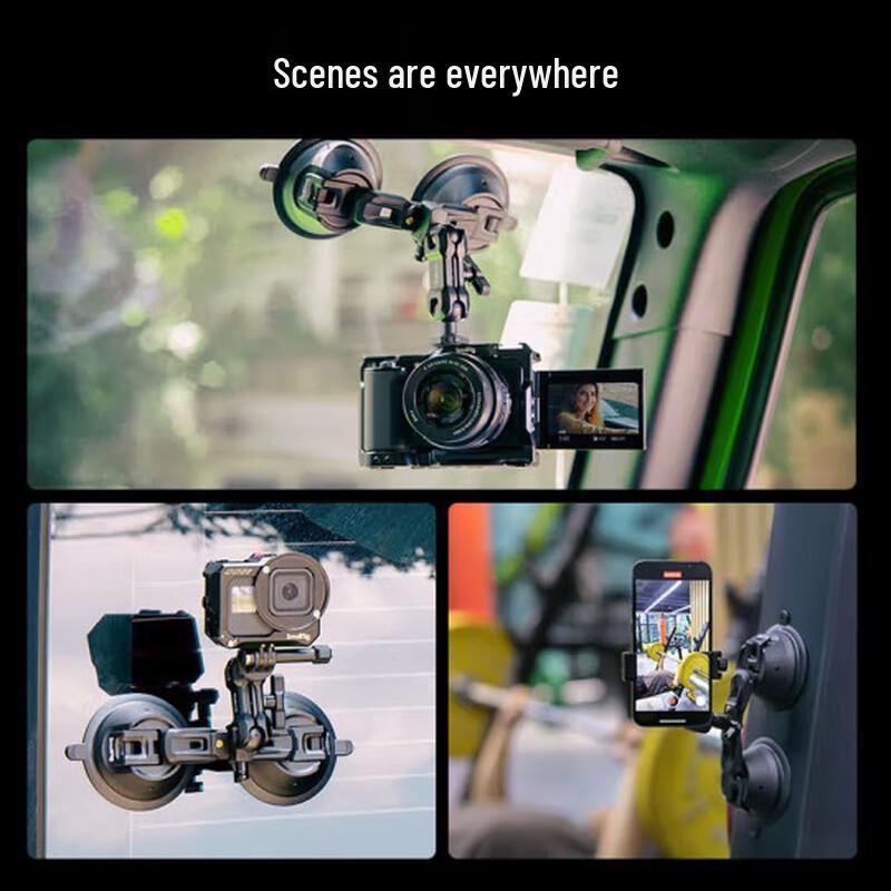 SmallRig Car Suction Cup Mount for Action Cameras & Phones