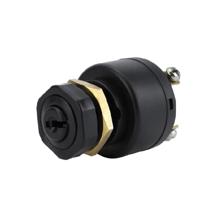 Car Boats 12V 3 Position Ignition Boats Motorcycle Ignition Starter Switches 3 Position with 2 Key Lock Starter Switches
