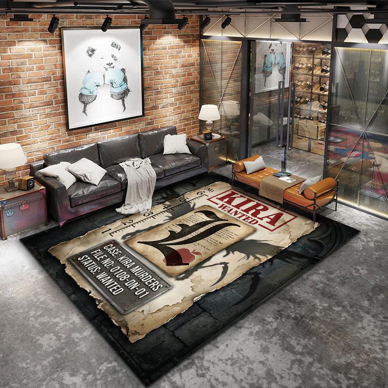 Death Note Carpet Rug For Living Room Bedroom Home Sofa Decoration Kids Play Nonslip Floor Mat