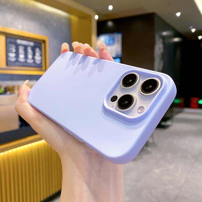 Neue einfarbige Handyhülle für iPhone 16 15 14 13 12 11 Pro Max 16Pro Weiches Silikon Stoßfest Schutz Zubehör Hülle