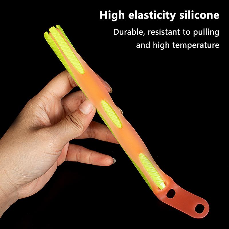 10Pcs Gray Perm Silicone Band Heat Resistant Traceless Digital Cold Rods Rubberbands Elastic Hair Rings Hairpins Styling Tools