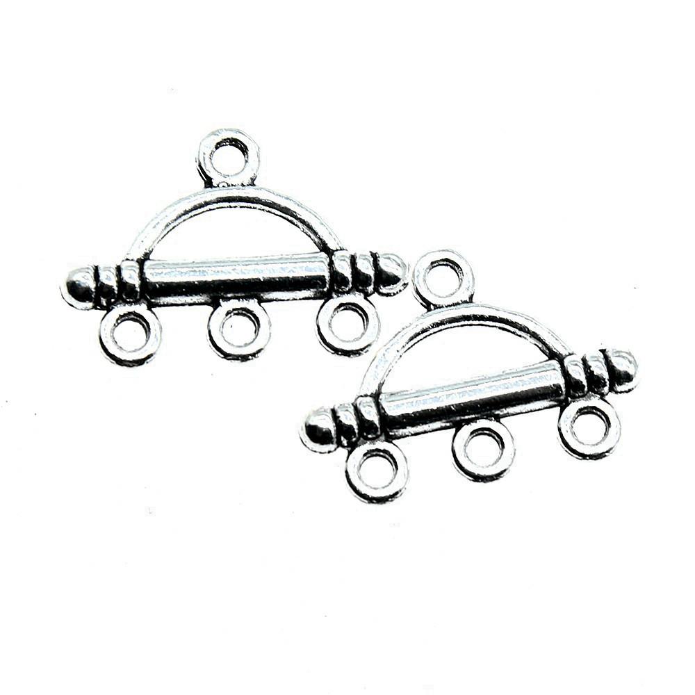 Geometric Flower Multi Loop Connectors Metal Links For Earrings Accessories Parts