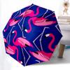 1pc Flamingo PatternAutomatic Open/close Umbrella, 8-Rib Sturdy Structure, Portable Travel Umbrella, Parties, Everyday Usec47