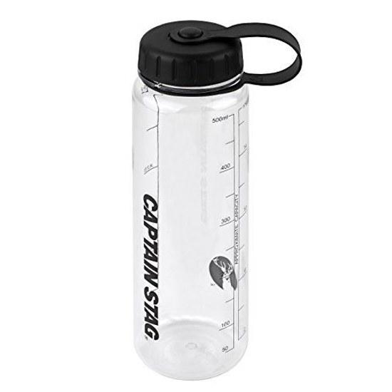 Captain Stag water bottle sports 500ml 550ml 650ml 1000ml direct drinking rice measurement included Black White Blue Green Red Clear