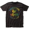 Camiseta Negra para Hombre Woodstock Logo Colorido Música Concierto Clásico Banda de Rock Tee