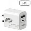111W Charger GaN Fast Charging 1-Port Type-C USB Wall Adapter Phone Charger Compatible For iPhone Samsung Xiaomi With US/EU Plug