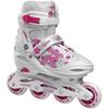 Roces Jokey 3.0 Junior Adjustable Inline Skates 70mm 82A White/Pink