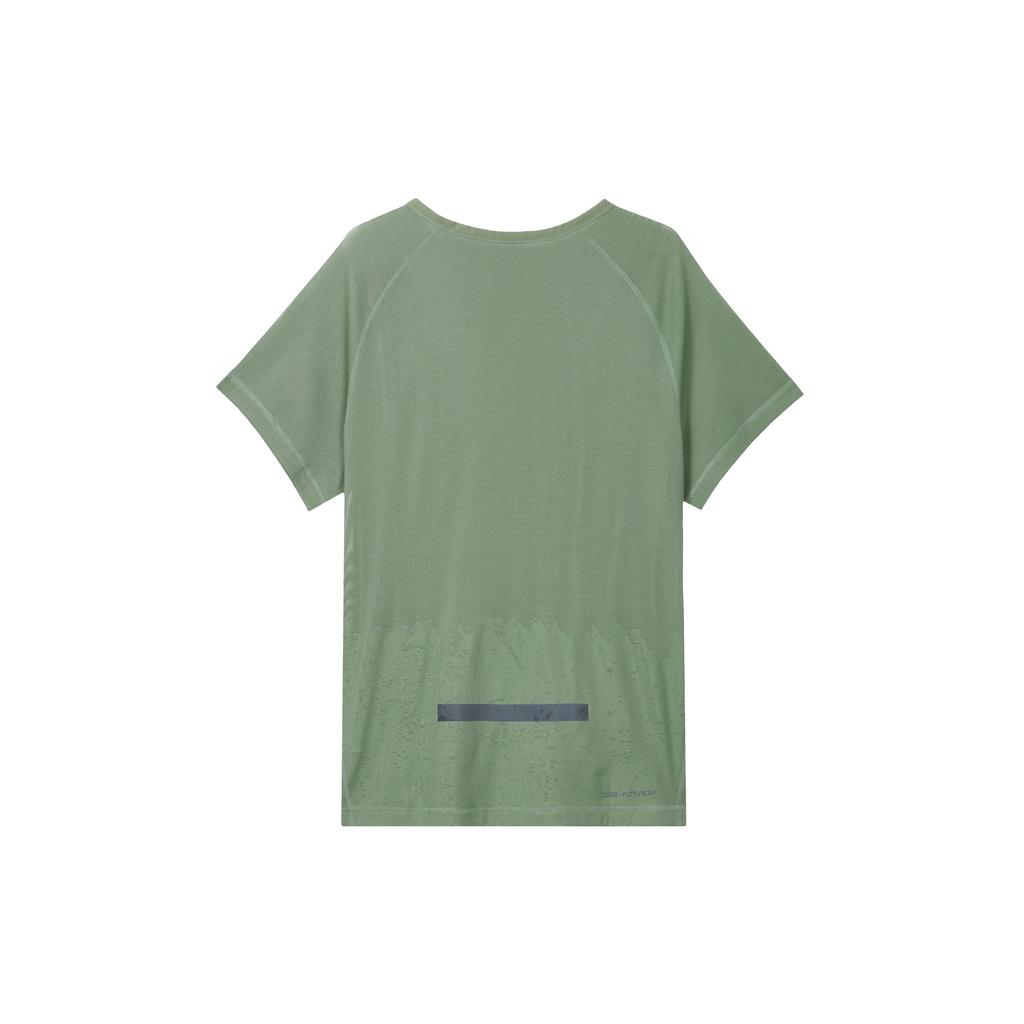 Nike Dri-Fit Adv Reflective Stripe Lightweight Running Short-Sleeve Crew Neck T-Shirt Men Tops Oil-Green DX0854-386
