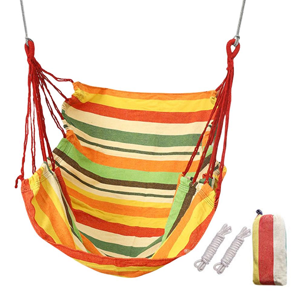 Single Outdoor Camping Hammock Indoor Hammock Chair Multifunctional Canvas Leisure Swing Hanging Chair for Home Camping