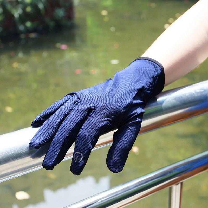 

Island Outdoor New Arrival Casual Rock Climbing Mountain Cycling Quick-Drying Breathable Full Finger Touch Screen Protective Gloves for Men and Women Section B navy blue L