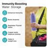 Медная бутылка фиолетовая (950 мл), Copper Water Bottle Purple,  The Better Home