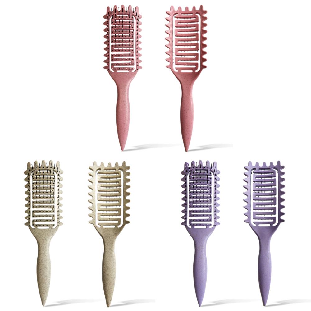 

LF# 3 In 1 Curl Defining Brush Ergonomic Comb for Curly Thick Straight Hair (Pin