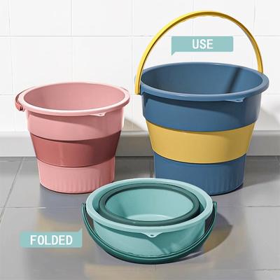 Silicone Collapsible Bucket for Car Wash and Fishing Multifunctional Basin Large Capacity Household Items 17L