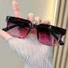 Vintage Square Sunglasses Women Fashion Brand Designer Gradient Sun Glasses Uv400 Men Shades Female Eyewear Anti-Glare