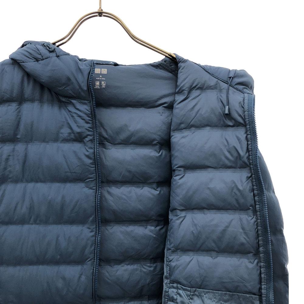 UNIQLO seamless Down jacket M Navy system With storage bag Women Used