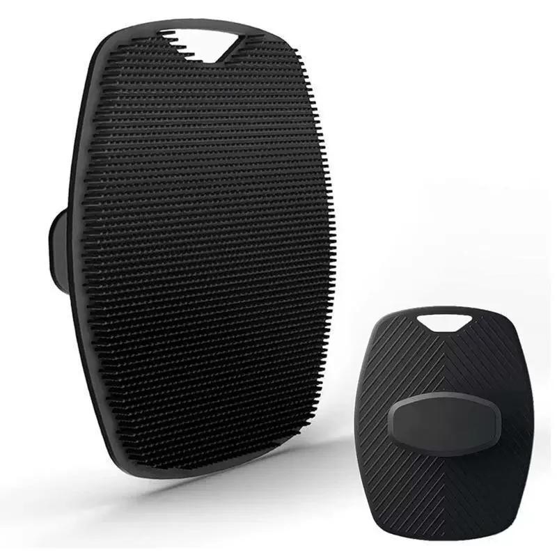 

Новая массажная щетка для ванны овальная щетка для ванны с мягкой щетиной щетка для ванны унисекс силиконовая щетка для ванны чёрный