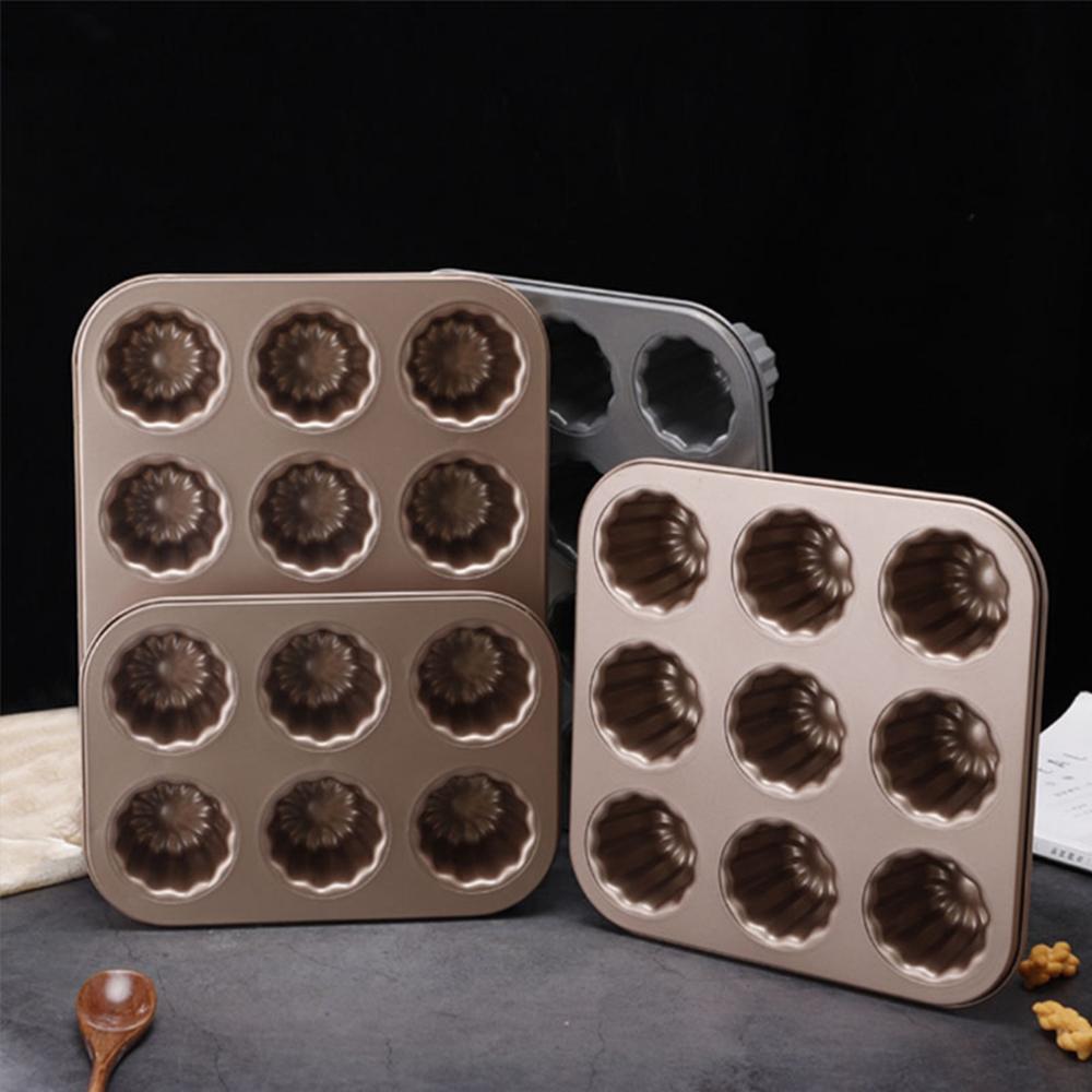 Pastry Non-Stick Bakeware Cookware Carbon Steel Baking Tool Cannele Mould Cake Pan Canele Mold