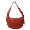 Versatile Canvas Crossbody Bags Large Capacity Korean Simplified Shoulder Bag Lightweight Solid Color Dumpling Bag Travel