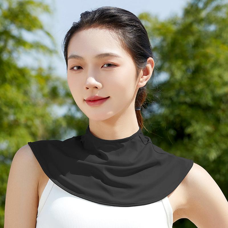

1шт солнцезащитный платок для вождения на открытом воздухе анти-УФ солнцезащитный шарф летняя охлаждающая защита шеи ледяной шелк тонкий дышащий защитник шеи